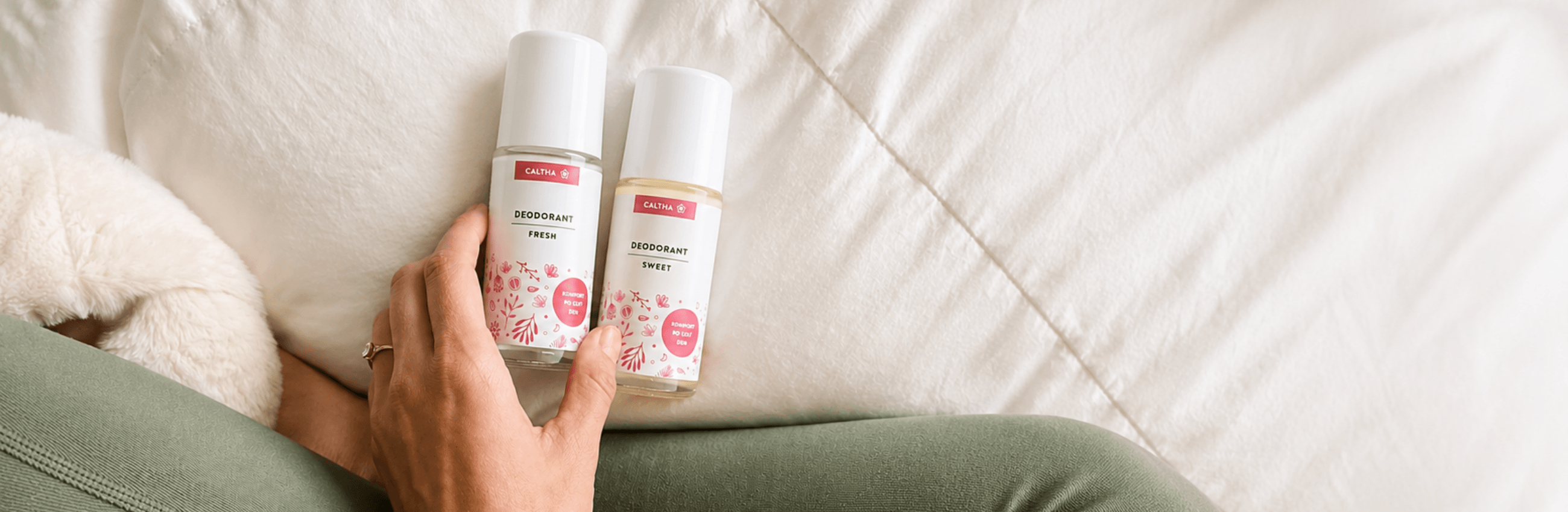 Caltha - Blog - Deodorant vs. antiperspirant - Fresh, Sweet